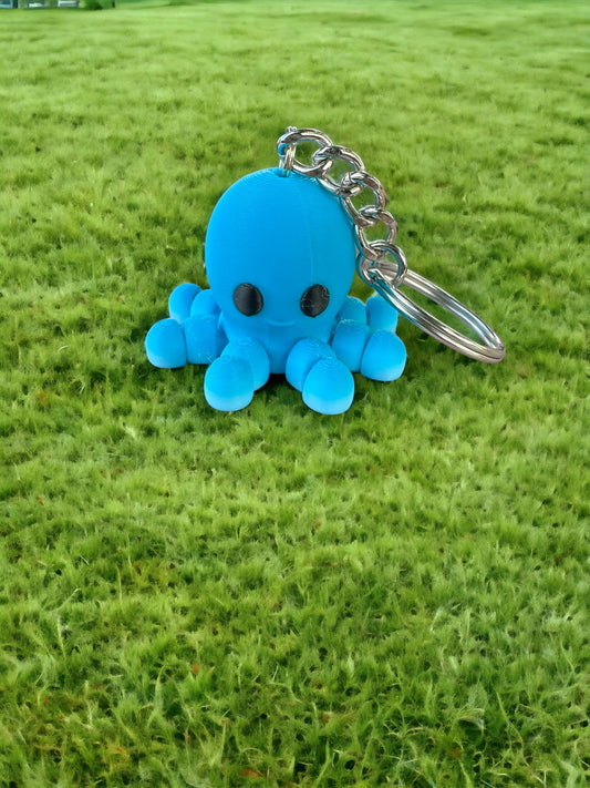 Octopus Articulated 3D Printed Keychain