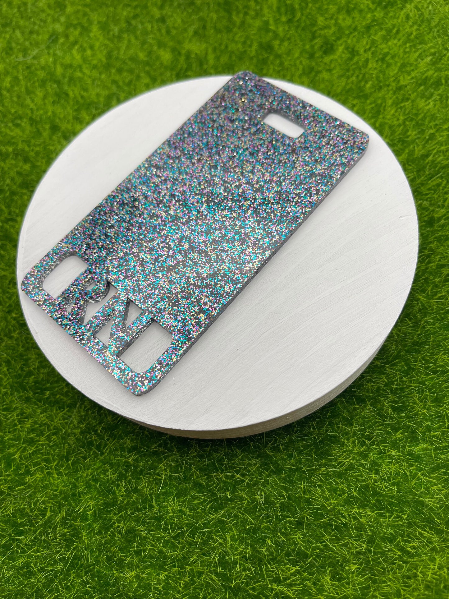 Vertical Glitter Badge Backer (Nurses/Teachers) - Custom Titles Available! | Nerdy and Geeky Badge Reels for Nurses, Teachers (Copy)