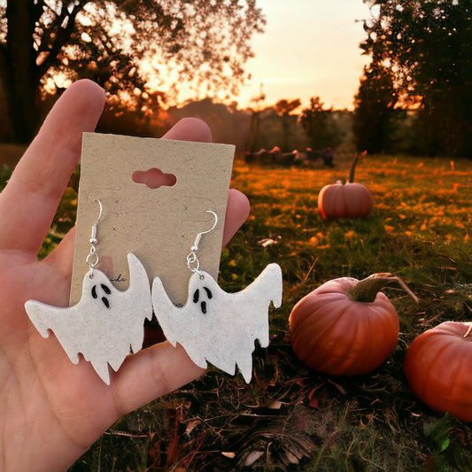 Spooky Ghost Dangle Earrings