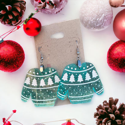 Ugly Christmas Sweater Dangle Earrings